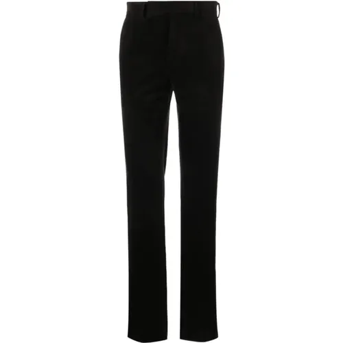 Slim Fit Cotton/Cashmere Trousers , male, Sizes: 2XL, M, XL - Ermenegildo Zegna - Modalova