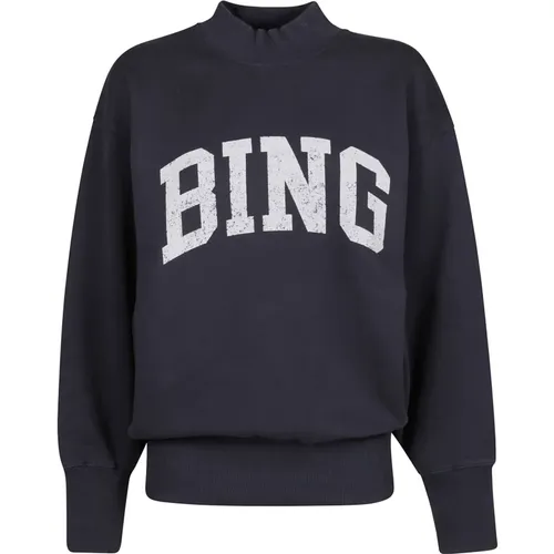 Navy Sweatshirt Bradie Bing , female, Sizes: S - Anine Bing - Modalova