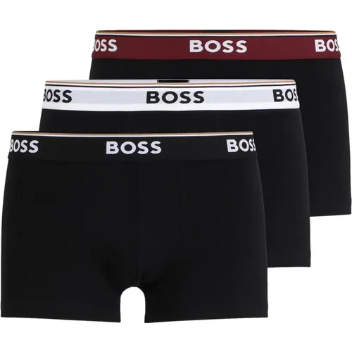 Stretch Cotton Boss Boxer Trunks 3-Pack , male, Sizes: 2XL - Hugo Boss - Modalova