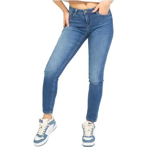 Dunkelblaue Skinny Jeans , Damen, Größe: W25 - Fracomina - Modalova
