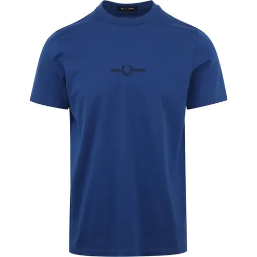 Cobalt Slim-Fit T-Shirt , male, Sizes: XL - Fred Perry - Modalova