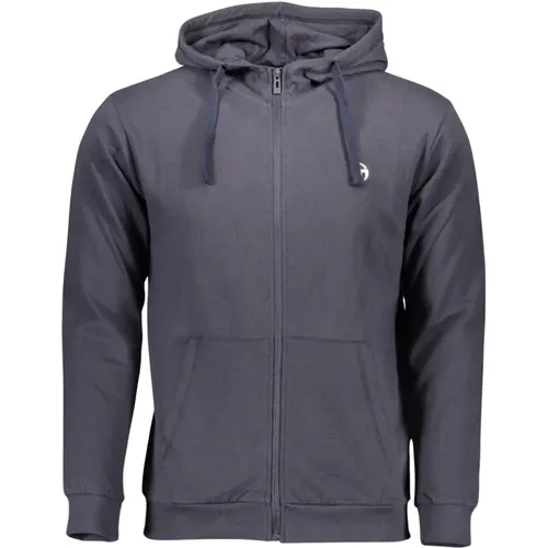 Blauer Kapuzenpullover mit Reißverschluss , Herren, Größe: M - Sergio Tacchini - Modalova