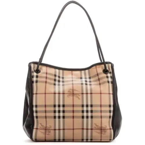 Pre-owned Coated canvas shoulder-bags , female, Sizes: ONE SIZE - Burberry Vintage - Modalova