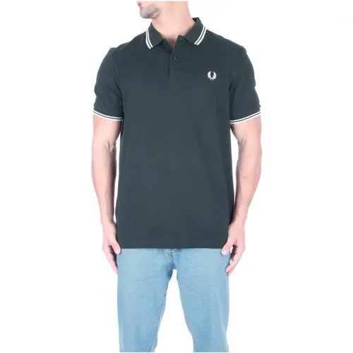 Logo Polo Shirt with Elasticized Sleeves , male, Sizes: S, L, XL - Fred Perry - Modalova