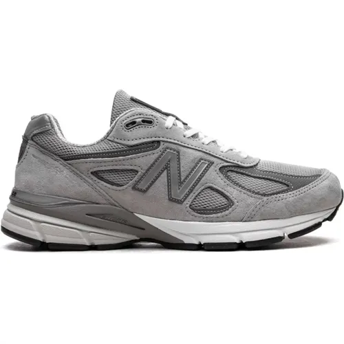 Graue Core Sneakers mit Farbenfrohem Design , Herren, Größe: 41 1/2 EU - New Balance - Modalova