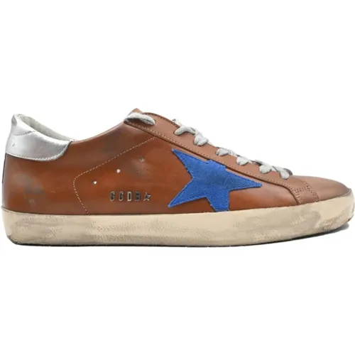 Blue Star Sneakers Superstar Style , male, Sizes: 9 UK - Golden Goose - Modalova