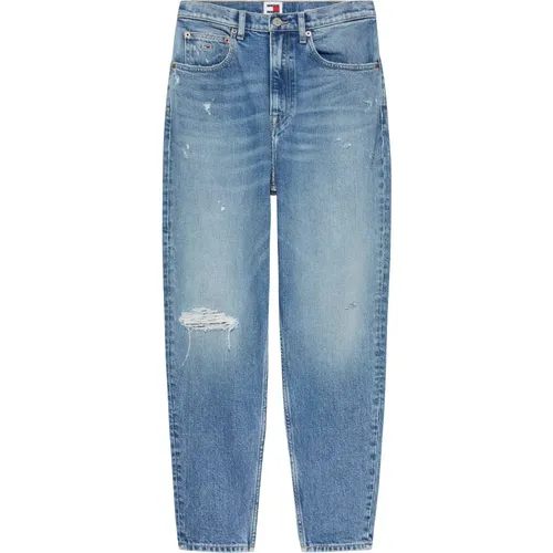 Blaue Mom Jeans Damenbekleidung , Damen, Größe: W29 - Tommy Jeans - Modalova