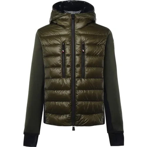 Down-Filled Sweater with Windstopper , male, Sizes: M, XL - Moncler - Modalova