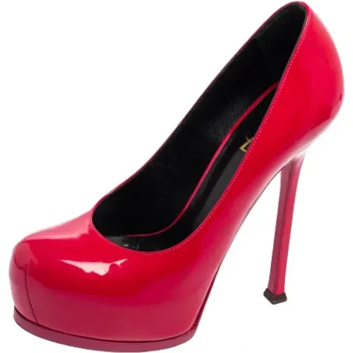 Pre-owned Leather heels , female, Sizes: 5 1/2 UK - Yves Saint Laurent Vintage - Modalova