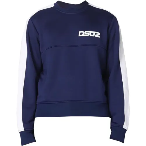 Logo Crew-Neck Sweatshirt , Herren, Größe: S - Dsquared2 - Modalova