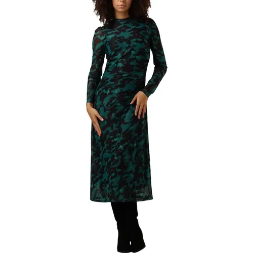 Grünes Camo Mesh Midi Kleid - Pom Amsterdam - Modalova