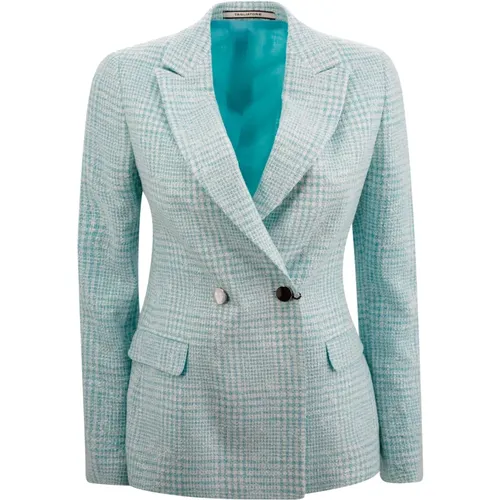 Tweed Notched Lapel Jacket , female, Sizes: L, XS - Tagliatore - Modalova