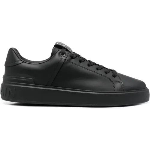 Court Sneakers Low Heels Trainers , male, Sizes: 12 UK - Balmain - Modalova