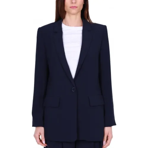 Oversized Blazer Jacket Fluid Fabric , female, Sizes: S - Armani Exchange - Modalova