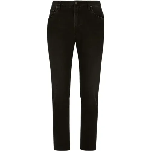Modern Tapered Jeans , male, Sizes: S - Dolce & Gabbana - Modalova
