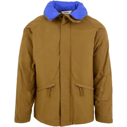 Front Zip Closure Jacket with Multiple Pockets , male, Sizes: L, M - Aspesi - Modalova