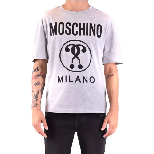 Comfortable and Stylish Cotton T-Shirt for Men , male, Sizes: S - Moschino - Modalova