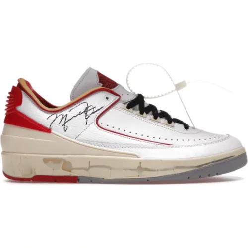 Retro Low Off-White White Sneakers , male, Sizes: 10 UK - Jordan - Modalova