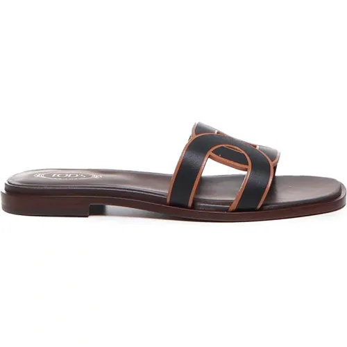 Cut-Out Logo Sandals , female, Sizes: 3 UK - TOD'S - Modalova