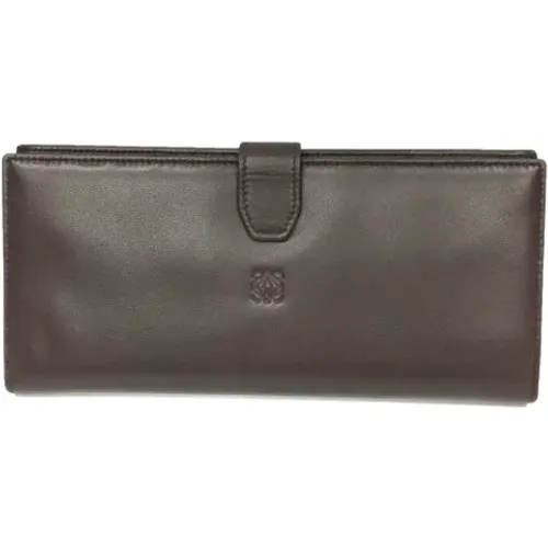 Pre-owned Leather wallets , female, Sizes: ONE SIZE - Loewe Pre-owned - Modalova