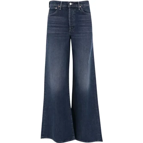 Weite Bein Stretch Denim Jeans , Damen, Größe: W28 - Mother - Modalova