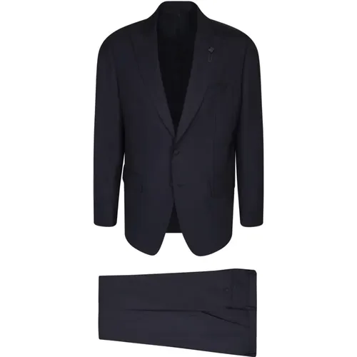 Wool suit by , male, Sizes: L, M - Lardini - Modalova