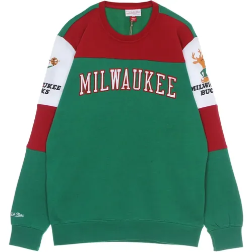 Milwaukee Bucks Crewneck Sweatshirt NBA Hardwood Classics - Mitchell & Ness - Modalova