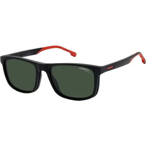 Matt Schwarz Rot Faltbare Sonnenbrille , Herren, Größe: 55 MM - Carrera - Modalova