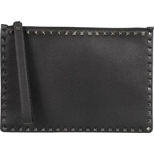 Rockstud Pouch , male, Sizes: ONE SIZE - Valentino Garavani - Modalova