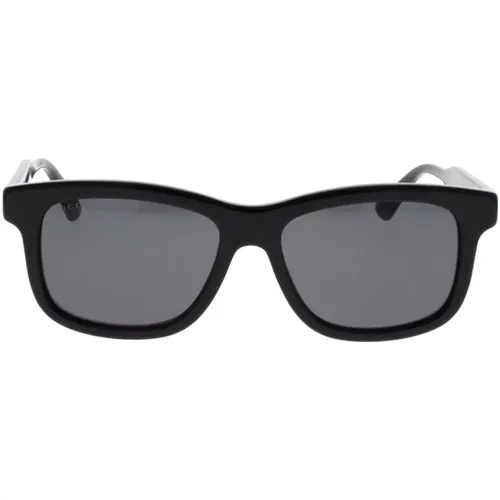 Rectangular Sunglasses with Web Motif , male, Sizes: 55 MM - Gucci - Modalova