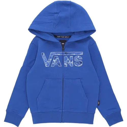 Blauer Klassischer Zip-Hoodie mit Kapuze - Vans - Modalova