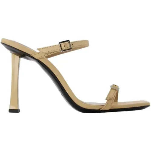 Leather heels , female, Sizes: 2 UK - By FAR - Modalova