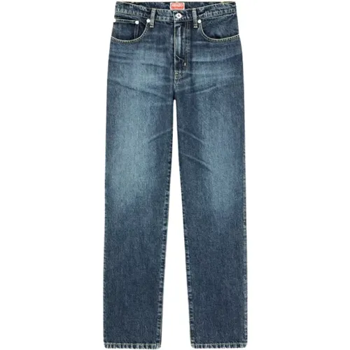 Rock Blaue Straight-Cut Jeans , Damen, Größe: W24 - Kenzo - Modalova