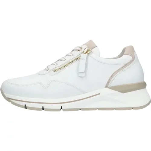 Weiße Low-Top-Sneaker 587 , Damen, Größe: 36 EU - Gabor - Modalova