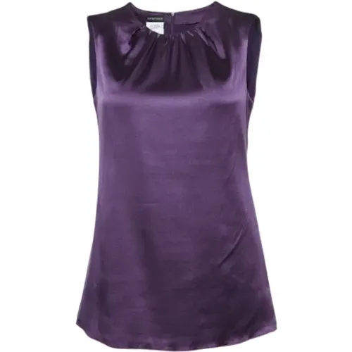 Pre-owned Satin tops , female, Sizes: S - Armani Pre-owned - Modalova