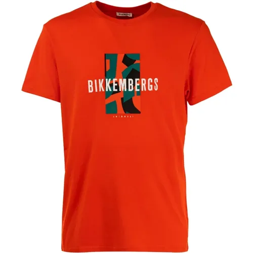 Stilvolle Herren T-Shirt Kollektion , Herren, Größe: M - Bikkembergs - Modalova