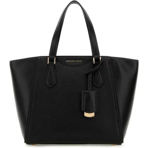 Stilvolle schwarze Lederhandtasche - Michael Kors - Modalova