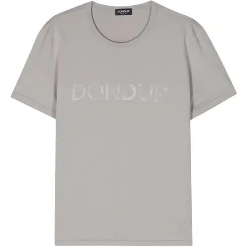 T-shirts and Polos Grey , male, Sizes: M, XL, L, S - Dondup - Modalova