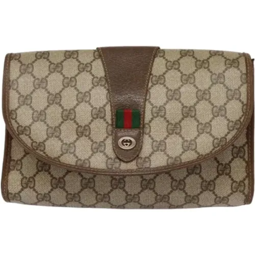 Pre-owned Canvas clutches , female, Sizes: ONE SIZE - Gucci Vintage - Modalova