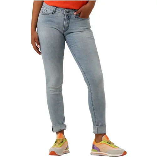 Trendige Blaue Skinny Jeans , Damen, Größe: W27 L32 - Replay - Modalova