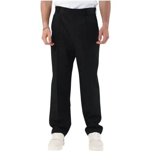 Straight Trousers , male, Sizes: L, XL, M - Emporio Armani - Modalova