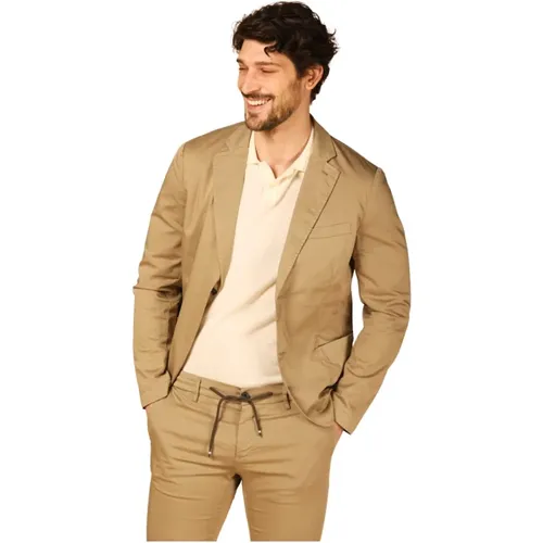 City-Chic Herrenblazer aus Tecno Travel Stretch Satin , Herren, Größe: XL - Mason's - Modalova