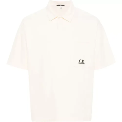 Embroidered Logo Polo Shirt , male, Sizes: S, M, XL - C.P. Company - Modalova