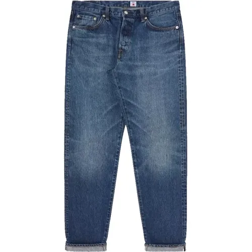 Tapered Jeans Dunkelblauer Denim , Herren, Größe: W30 - Edwin - Modalova