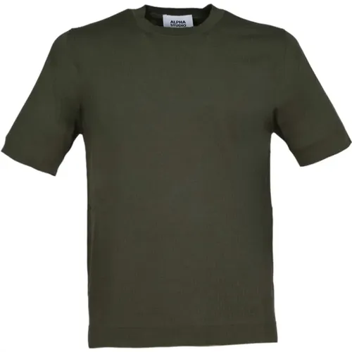 T-Shirts , male, Sizes: 2XL, XL, 4XL, 5XL, M - Alpha Studio - Modalova