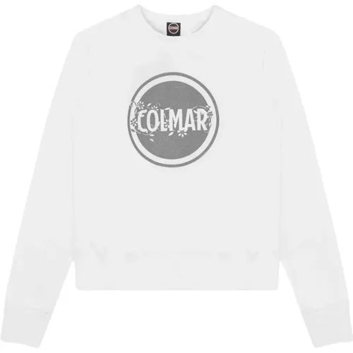 Weiße Sweater mit Glitter Logo - Colmar - Modalova