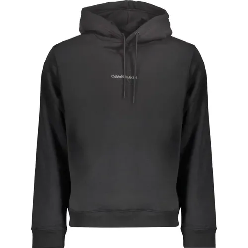 Schwarzer Baumwollpullover , Herren, Größe: XL - Calvin Klein - Modalova