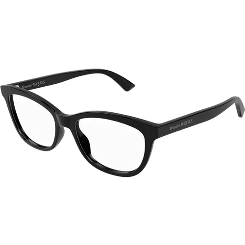 Stilvolle Brille Am0461O Schwarz , Damen, Größe: 53 MM - alexander mcqueen - Modalova