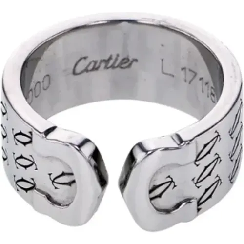 Pre-owned White Gold rings , female, Sizes: ONE SIZE - Cartier Vintage - Modalova