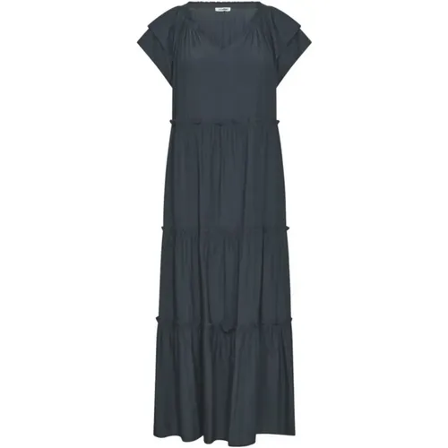 Sunrise Kleid mit Kurzen Ärmeln und Rüschen , Damen, Größe: M - Co'Couture - Modalova